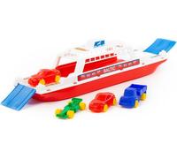 Ferry avec 4 voitures, bateau pour les enfants