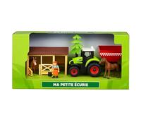 FERRY JOUETS Jouet Ma Petite Écurie 7 Pièces avec Fermier, Chevaux et Tracteur Sonore et Lumineux, Piles Incluses, Dès 3 Ans
