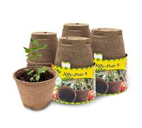 Ferry Morse JiffyPots Lot de 5 pots de tourbe biod gradables pour semis de graines biologiques, 6 unit s, lot de 4