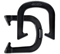 Fers ? cheval professionnels Gordon - Homologu?s par la NHPA pour les tournois - Construction forg?e - Une paire (2 fers) - Finition noire - Moyen