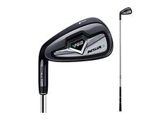 Fers de golf haute performance pour homme et femme - #7 Fer de club de golf pour gaucher/droitier (tige en acier noir), gauche)