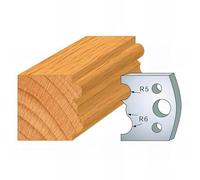 029 : Jeu de 2 fers moulure ht 40 mm pour porte outils entr'axe plot 24 mm