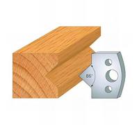 Fers de Toupie - Hauteur 40 mm - Epaisseur 4 mm - 2 trous diamètre 6 mm entraxe 24 mm