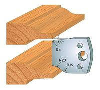 100 : Jeu de 2 fers plate bande ht 40 mm pour porte outils entr'axe plot 24 mm