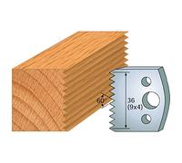 117 : Jeu de 2 fers enture 4 mm ht 40 mm pour porte outils entr'axe plot 24 mm