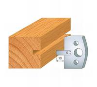 Fers de Toupie - Hauteur 40 mm - Epaisseur 4 mm - 2 trous diamètre 6 mm entraxe 24 mm