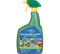 FERTILIGÈNE Anti-Maladies Plantes Ornementales 800ml - Action Préventive & Curative - Combat l'Oïdium et les Taches Noires - Utilisable en Agriculture Biologique