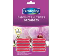Fertiligène - Engrais bâtonnets Orchidées FBORC - Oligo-éléments, 8 semaines, x10