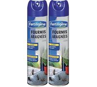 FERTILIGENE BFAE4N - Aérosol Anti-Fourmis et Araignées Prêt à l'emploi 400 ML - Elimine Insectes par Action enveloppante - Barrière de Protection - pour Fourmis araignées cafards - Fabriqué en France