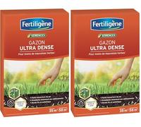 FERTILIGENE DENS35 - Semences Gazon Ultra Dense 875 g - Premières pousses en 1 semaine - Limite les mauvaises herbes - Rendu fin et esthétique - Excellente résistance aux piétinements - Pour 35 m²