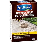 FERTILIGENE FDEFOU2 - Destructeur de Fourmilières Granulés 400 g - Efficace dès 2 jours - Elimine 20 fourmilières en profondeur - Idéal pour abords de la maison, terrasses, murs - Fabriqué en France