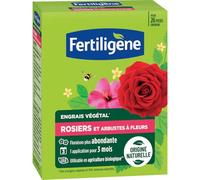 FERTILIGENE Engrais 5-2,5-4+2MgO+zeolite Rosiers et Arbustes 650 g | Nutrition jusqu’à 3 mois pour accompagner la croissance et la floraison des rosiers et arbustes à fleurs.