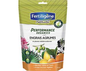 FERTILIGENE Engrais Agrumes Plantes Méditerranéennes NPK 8-5-5 700 g | Granulés pour agrumes et plantes méditerranéennes, avec effet visible dès 7 jours et nutrition jusqu’à 3 mois.