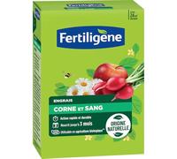 FERTILIGENE - Engrais Corne et Sang 1,2 kg - Apport azoté progressif - Nourrit jusqu'à 3 mois - Jusqu'à 24 m² fertilisés - Potager, fleurs, arbustes et arbres d'ornement