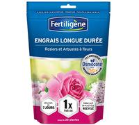 FERTILIGÈNE Engrais Rosiers et Fleurs Osmocote Max - Action 1 An - Floraison Abondante & Croissance Rapide - Pour Pots et Pleine Terre - 750g