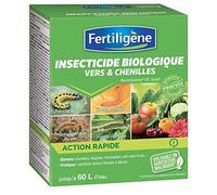 FERTILIGENE FBAC - Insecticide Vers et Chenilles UAB 30 g - Base Bactospéine - 12 Sachets unidoses de 2,5 g à diluer - Contre Pyrale, vers des fruits, processionnaire - Jusqu'à 60 L et 600 m² traités