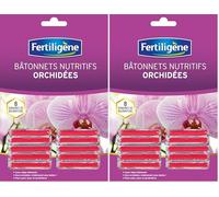 Fertiligène FBORC - Engrais Bâtonnets Nutritifs Orchidées x 10 - Pour des plantes plus belles - Formule avec oligo-éléments - Jusqu'à 8 semaines de nourriture complète - Plantes en pots et jardinières