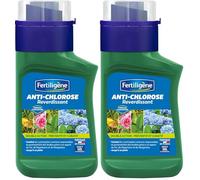 Fertiligène FCLOR2 - Anti-Chlorose Reverdissant Formule Concentrée 250 ML - Double Action : Préventif et curatif - Combat Les 3 principales carences du jaunissement des Feuilles - Jusqu'à 12 Pieds