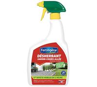 FERTILIGENE FDCA900 - Désherbant Pulvérisateur Jardin, Cours, Allées Prêt à L'emploi 900 ml - Détruit rapidement les mauvaises herbes et les mousses - Effets visibles en 1h - 10m² traités par litre