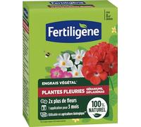 Engrais végétal - FERTILIGENE - 8 m² - Plantes fleuries - Géraniums dipladénias - 100% naturel - 650 g