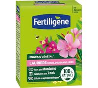 FERTILIGENE FEGLAU650 - Engrais Végétal Lauriers Roses, Bougainvilliers 650 g - Des fleurs plus abondantes - Seulement 1 application en 3 mois - Jusqu'à 26 plantes - Produit 100% naturel avec zéolite