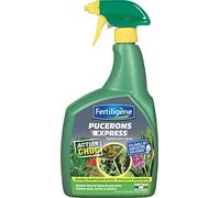 FERTILIGENE FPUC700 - Pulvérisateur Insecticide Pucerons Express Prêt à l'Emploi 700 ml - A base huile de colza et pyrètre (extrait de chrysanthème) - Pour pucerons, araignées rouges, cicadelles - 7m²