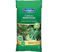 FERTILIGENE FPV2N - Terreau Rempotage Plantes Vertes et Fleuries 20 L - Stimule la croissance et facilite l'enracinement -Nourrit et reverdit en continu - Pots, bacs et jardinières -Fabriqué en France