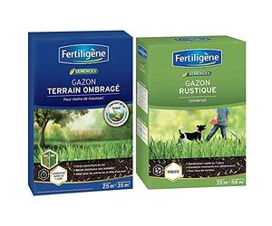 Fertiligene Gazon Terrain Ombragé, 25m² & Fertiligene Gazon Rustique Universel, 35m²