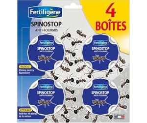FERTILIGENE KB HOME DEFENSE Boîtes Appâts Anti-Fourmis - Destruction Radicale de la Fourmilière - Action Larves et Adultes - Usage Intérieur et Extérieur - Lot de 2
