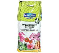 FERTILIGENE NATUREN POTUN1P - Terreau Universel Performance Organics UAB 10 L - pour 2 Fois Plus de Fleurs et récoltes - Nourrit Les Cultures Pendant 3 Mois - Enrichi en Engrais - Fabriqué en France