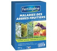 FERTILIGENE NMAFRU35 - Anti-maladies des Arbres Fruitiers Mini-Granulés Naturels 350 g - Préventif et curatif - Elimine l'oïdium et tavelure - A base de soufre, matière active minérale - Jusqu'à 470m²