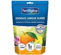 FERTILIGENE OSAGRUN - Engrais Granulés Longue Durée Osmocote Max Agrumes et Plantes Méditerranéennes 700 g - Pratique, 1 seule application par an - Résultats dès 1 semaine - 700 g pour 35 plantes