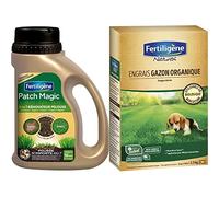 Fertiligene Patch Magic Renovateur Gazon 4 en 1 Epandeur 750g & NATUREN Engrais Gazon Organique 100m² 2,5kg
