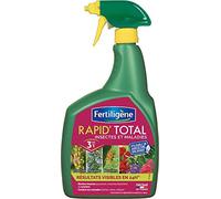 FERTILIGÈNE Rapid' Total - Traitement 3-en-1 Insectes, Acariens & Maladies - Prêt à l'Emploi - Utilisable en Agriculture Biologique - 800ml