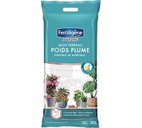 FERTILIGENE Terreau Poids Plume Intérieur & Extérieur, 10L