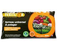 Terreaux GENERIQUE Fertilor - Terreau universel et potager pleine terre ou bac 40 litres