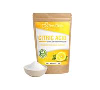 FertilTech Acide Citrique Monohydraté 1 kg E330 Qualité Alimentaire 100% Pur Pour Usages Alimentaires Cuisine et Pâtisserie Convient Aussi au Nettoyage Naturel Vegan