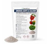 FertilTech Engrais Azote & Calcium 1.5 kg - Engrais Hydrosoluble en Granulés pour Tomates, Poivrons, Salades et Cultures à Feuilles, Arrosage Fertilisant, Fertigation, Apport Calcium