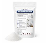 FertilTech Percarbonate de Sodium 1,5 kg, Percarbonate de Soude Multi Usages, Oxygène Actif, Détachant Linge, Blanchissant Textile, Nettoyant Maison pour Joints, WC, Surfaces et Canalisations