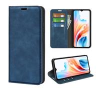 Fertuo Coque pour Oppo A38 / Oppo A18 4G, Antichoc Étui Housse en Cuir à Rabat Flip Cover Case Portefeuille avec Porte Carte, Béquille, Fermeture Magnétique pour Oppo A38 / Oppo A18 4G, Bleu