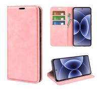 Fertuo Coque pour Xiaomi 17, Antichoc Étui Housse en Cuir à Rabat Flip Cover Case Portefeuille avec Porte Carte, Béquille, Fonction de Support et Fermeture Magnétique, Rose