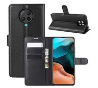 Fertuo Coque Xiaomi Poco F2 Pro, Antichoc Portefeuille Étui Housse en Cuir à Rabat Flip Cover Case avec Silicone Bumper, Porte Carte, Béquille, Boucle Magnétique pour Xiaomi Poco F2 Pro, Noir