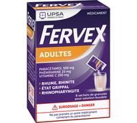 Fervex Granulés En Sachets 8 Doses Paracétamol, Phéniramine, Vitamine C