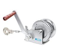 Fervi 0070/C Treuil manuel avec 10 m de câble, 4,5 mm de diamètre, argenté