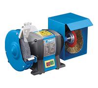 Fervi 0510 Touret à meuler et poncer, professionnel, avec brosse à polir, Ø 150 mm, 350 W