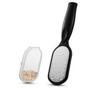 FERYES Lime à pieds avec récupérateur de peaux mortes - La brosse à pieds Genius pour des pédicures sans désordre, grattoir à talon pour traitement du talon fissuré, râpe à pieds pour une utilisation