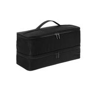 Fesatccoz Sac de transport de voyage double couche pour Shark FlexStyle/Dyson Airwrap, sac de rangement pour coiffeur et accessoires avec rembourrage