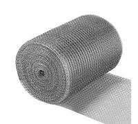 FESH Rouleau de maille en acier inoxydable - Mesh de jardin en acier inoxydable | Écran de fil double couche Mêsh | Feuille de maille métallique robuste à trou | Écran mêsh à fil fle