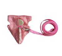 Feshes Ferret Harness - 5.12x7.87 pouce de harnais de lapin Ensemble pour la marche de sécurité, accessoires mollets mignons avec une ajustement confortable, une laisse de animaux pour chatons, chinch