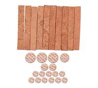 Fesjoy 10 Pièces de Liège pour Clarinette et 17 Coussinets de Clarinette Kit Remplacement Liège et Coussinets Sib Résistants au Bruit pour Débutants Professionnels Couleur : Beige Jaune